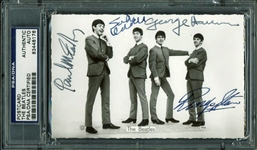 The Beatles Amazingly Rare & Early Signed Dezo Hoffman Portrait Photo Postcard c.1962 (PSA/DNA Encapsulated)