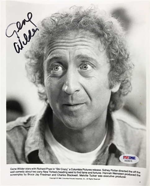 Gene Wilder Signed 8" x 10" Columbia Pictures Publicity Photo for "Stir Crazy" (PSA/DNA)