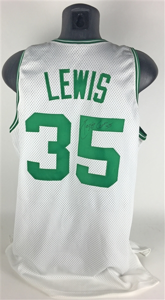 1992/93 Reggie Lewis Game Worn/Used & Signed Boston Celtics Jersey (Mears Guaranteed & JSA)