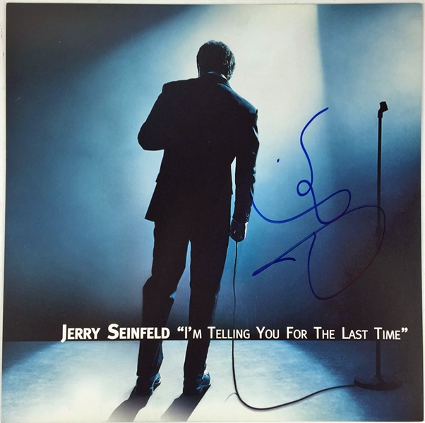 Jerry Seinfeld Signed 12" x 12" Promotional Flat for "Im Telling You for the Last Time" (PSA/JSA Guaranteed)
