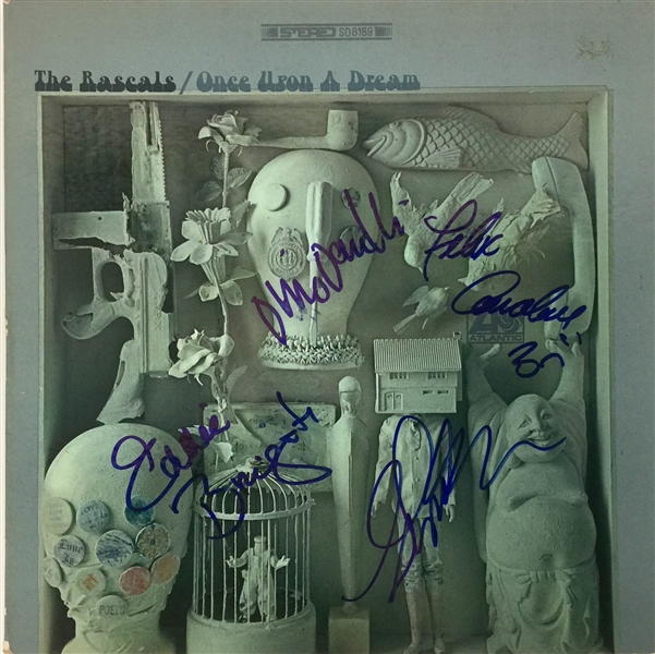 The Rascals Group Signed "Once Upon A Dream" Record Album Cover (PSA/JSA Guaranteed)