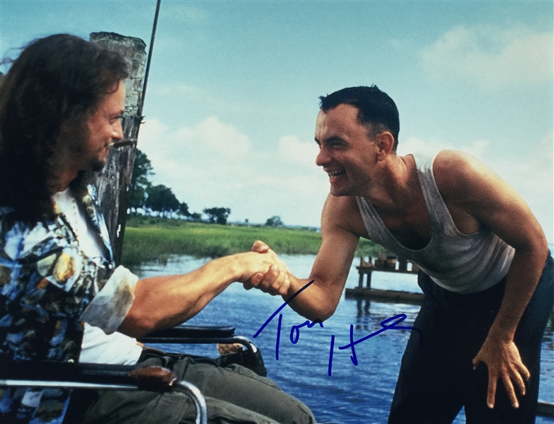 Tom Hanks Signed 11" x 14" Color Photo from "Forrest Gump" (Beckett/BAS Guaranteed)