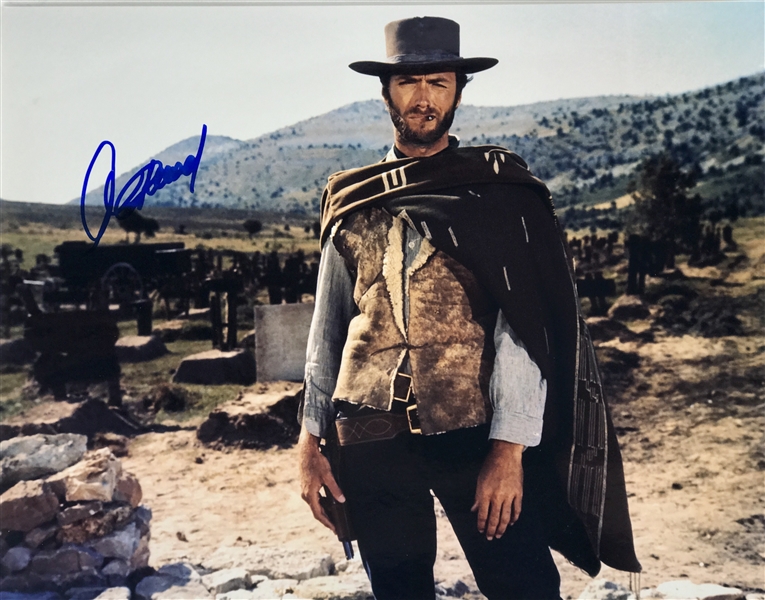 Clint Eastwood In-Person Signed 11" x 14" Color Photo from "The Good, The Bad & The Ugly" (Beckett/BAS Guaranteed)