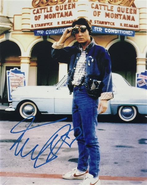 Michael J. Fox Signed 11" x 14" Color Photo from "Back to the Future" (Beckett/BAS Guaranteed)