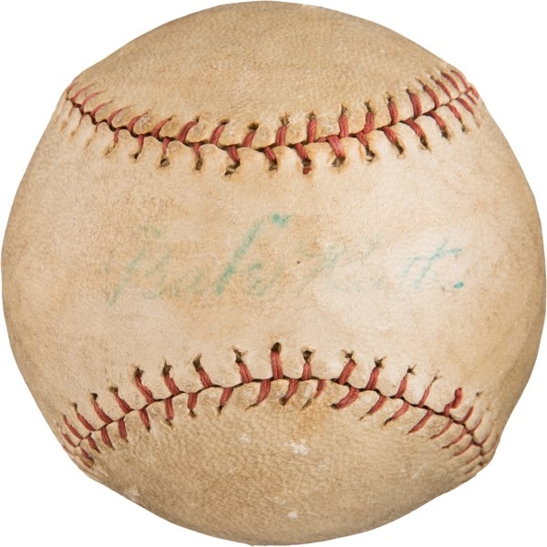Babe Ruth Vintage c. 1920 Single Signed Baseball (PSA/DNA)