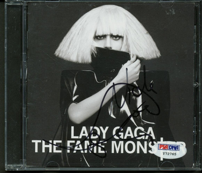 Lady Gaga Signed "The Fame Monster" CD Cover (PSA/DNA)