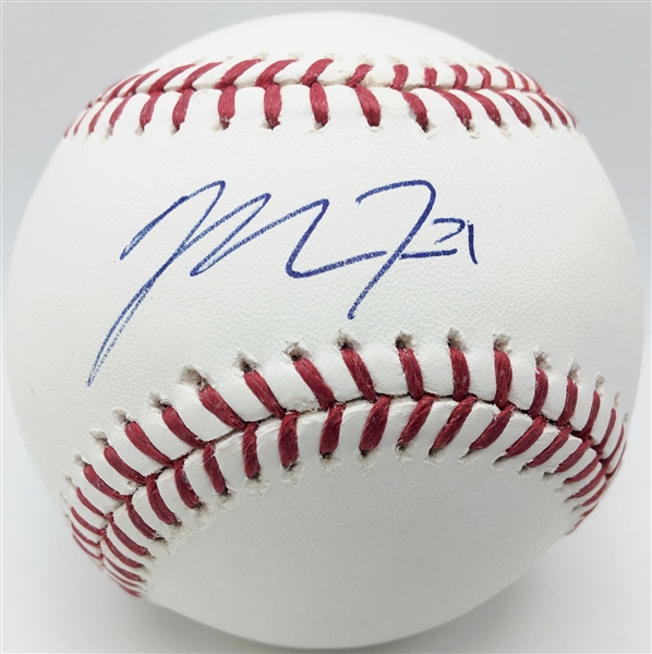 Mike Trout Near-Mint Rookie 2012 Signed OML Selig Baseball (MLB)
