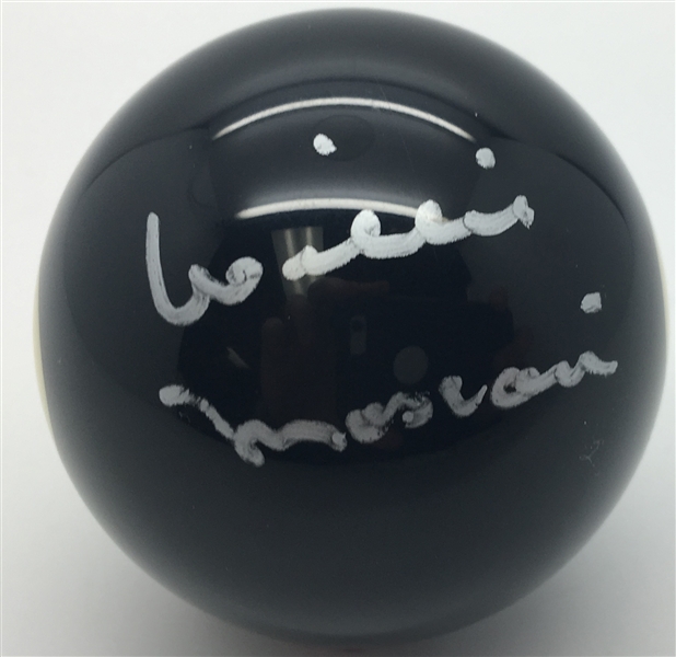 Willie Mosconi Signed 8 Billiards Ball (PSA/DNA)