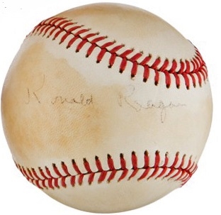Ronald Reagan Signed Presidential-Era ONL Feeney Baseball (PSA/DNA)
