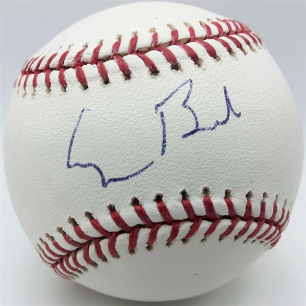 President George H.W. Bush Signed Near-Mint OML Baseball (JSA)