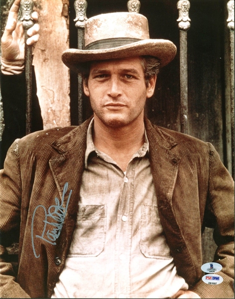 Paul Newman Signed 11" x 14" Color Photo from "Butch Cassidy & the Sundance Kid" (BAS/Beckett)