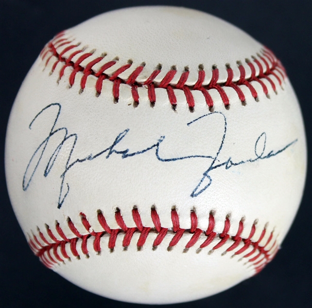 Michael Jordan Scarce Playing-Era Signed OAL Baseball (JSA)