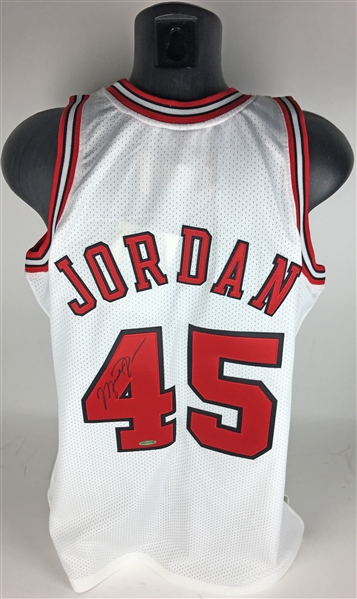Michael Jordan Signed Chicago Bulls Rare Signed #45 Comeback Jersey (UDA)