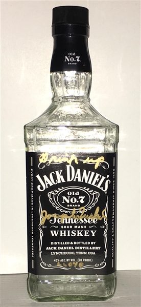The Shining: Joe Turkel Signed & Inscribed Jack Daniels Bottle (TPA Guaranteed)