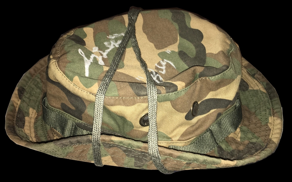 Predator: Sonny Landham Signed Camouflage Hat (TPA Guaranteed)
