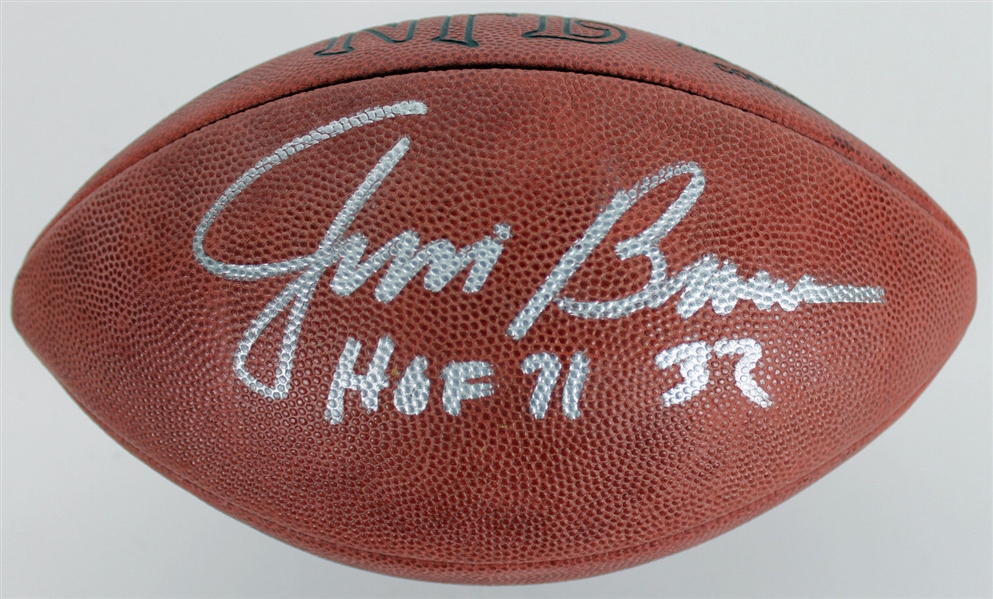 Jim Brown Signed NFL "The Duke" Vintage Football (BAS/Beckett)