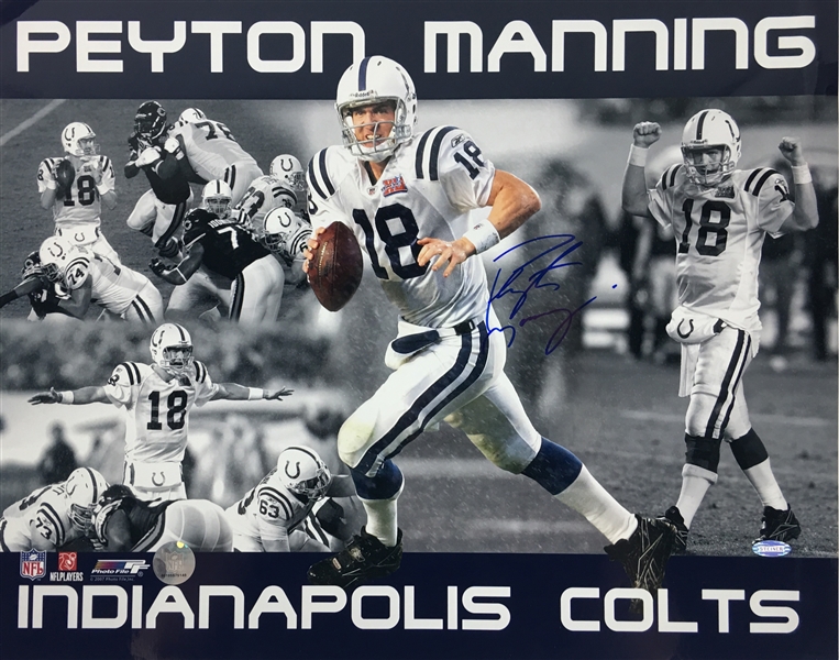 Peyton Manning Signed 16" x 20" Color Photograph (Steiner Sports)