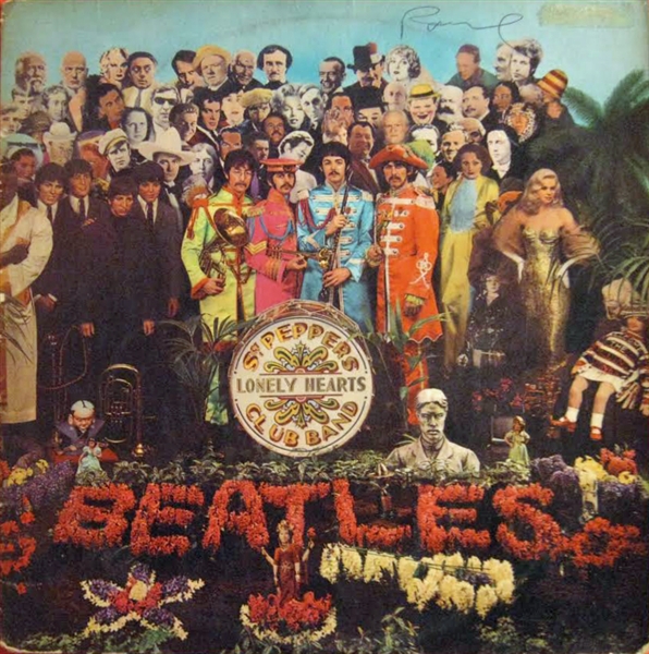 The Beatles: Paul McCartney In-Person Signed Sgt Peppers Album Cover (Beckett/BAS)