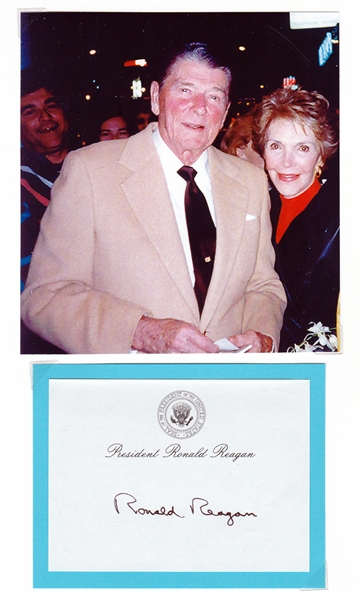 Ronald Reagan Signed Personal Presidential Note Sheet (PSA/JSA Guaranteed)