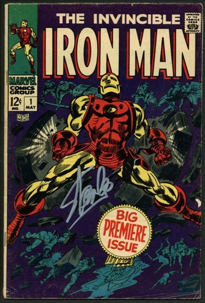 Stan Lee Signed Original 1968 "The Invincible Iron Man" #1 Comic Book (PSA/DNA Graded GEM MINT 10)