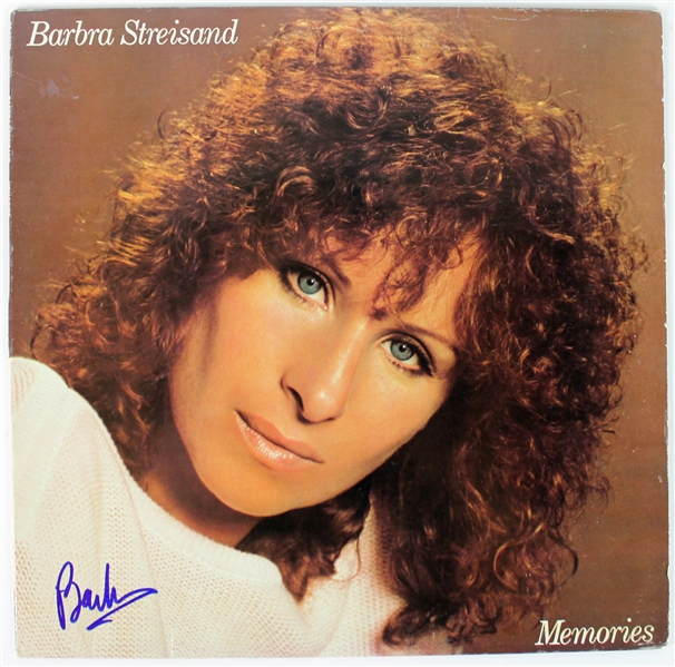 Barbra Streisand Signed Album Cover: "Memories (PSA/DNA)