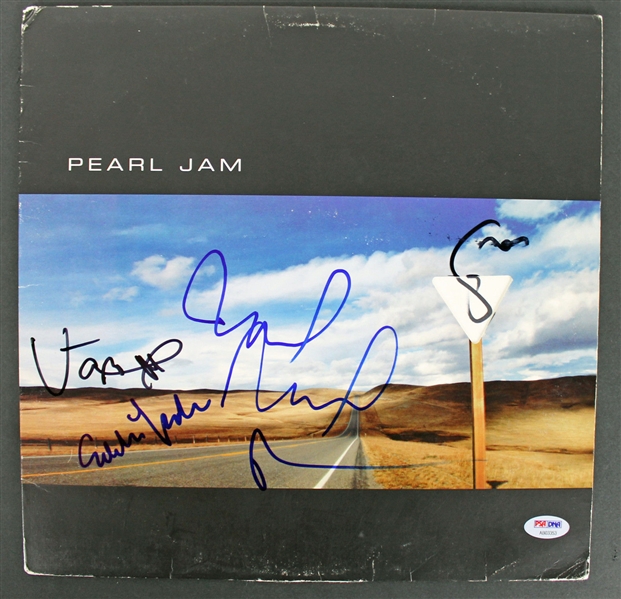 Pearl Jam (5) Vedder, McCready, Irons, Ament & Gossard Signed "Yield" Vinyl Album (PSA/DNA)