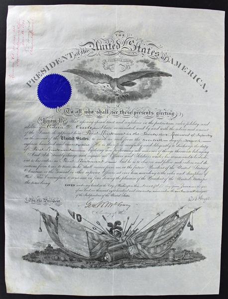 Rutherford B. Hayes Impressive Signed 1879 Military Appointment Document as President! (PSA/DNA)