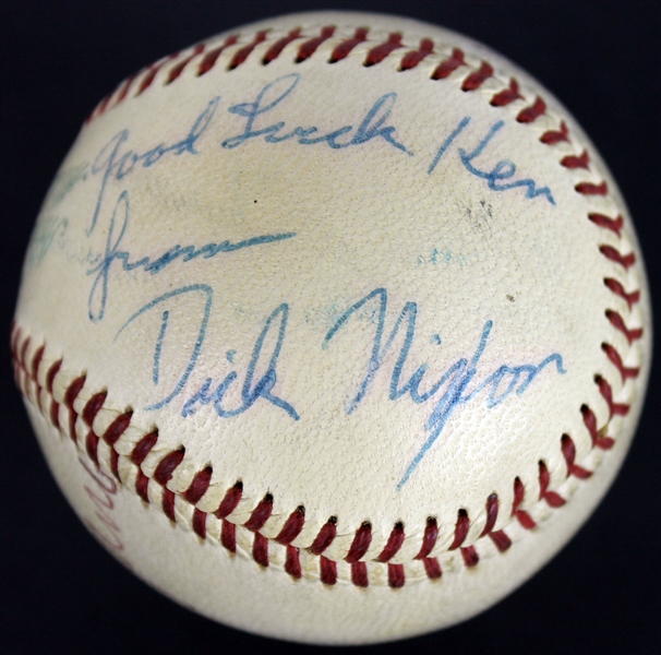 Unique Richard Nixon, Rocky Marciano & George Jessel Signed OAL Baseball (PSA/DNA)