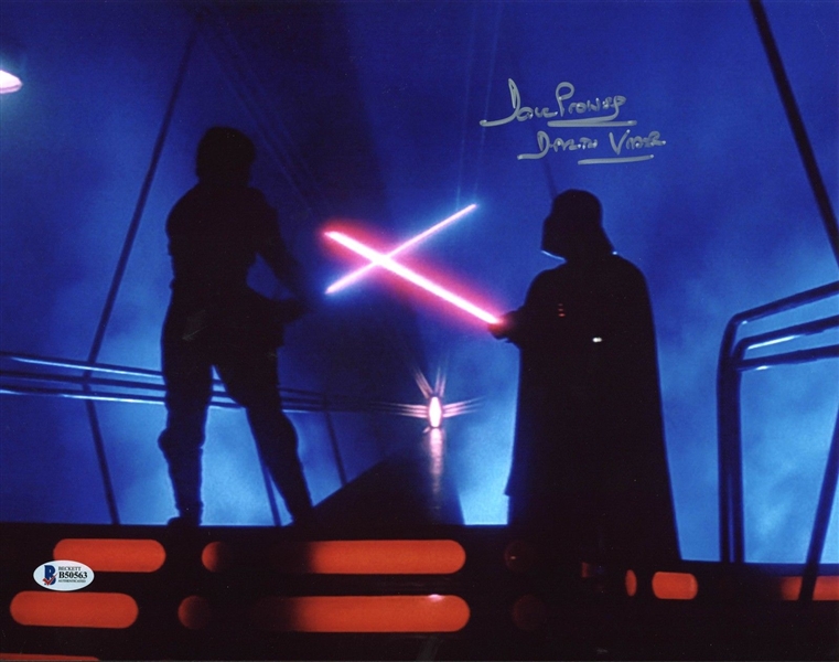 Darth Vader: David Prowse Signed 11" x 14" Color Photo (BAS/Beckett)