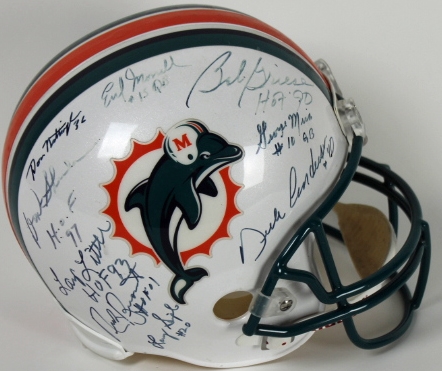 71-73 Miami Dolphins Multi-Signed Full Size Helmet w/ Shula, Griese & Others! (JSA)