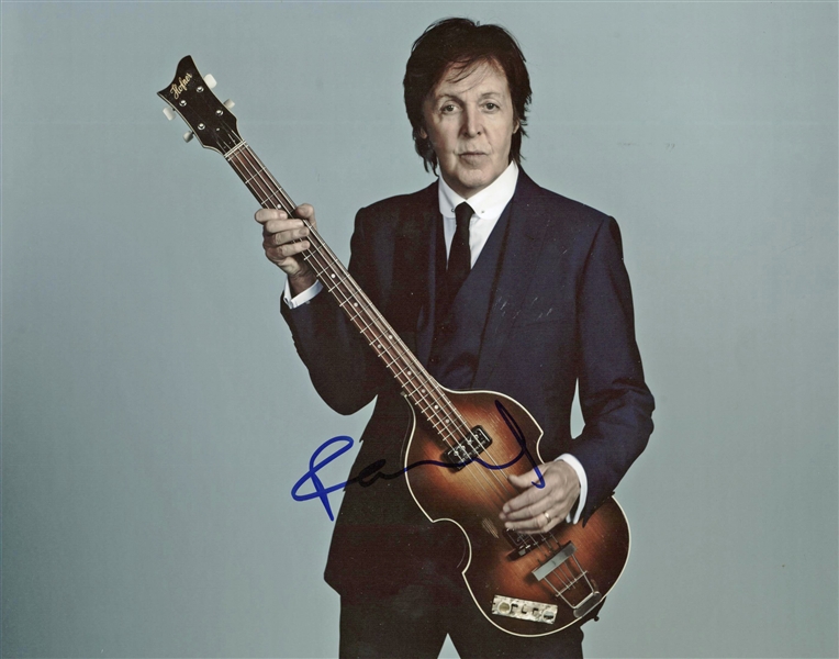 The Beatles: Paul McCartney Signed 11" x 14" Color Photograph (JSA)