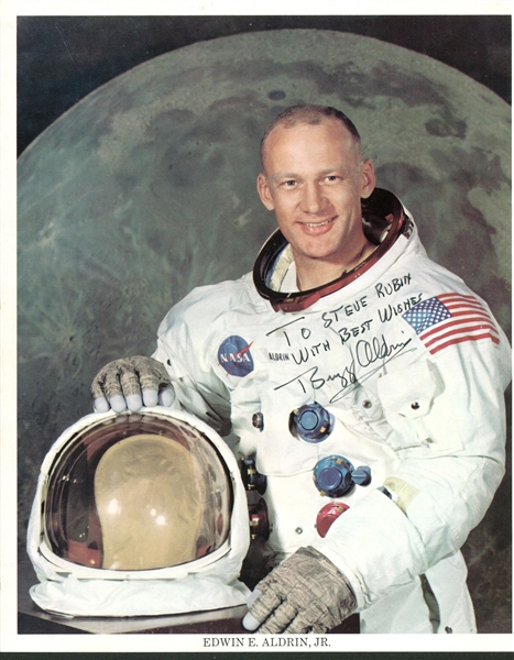 Apollo 11 Buzz Aldrin Signed 8" x 10" Color Photograph (JSA)