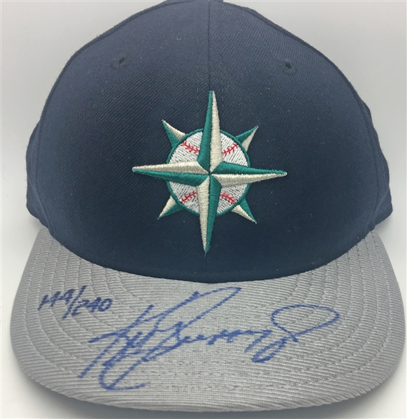 Ken Griffey Jr. Signed Personal Model Seattle Mariners Baseball Hat (Upper Deck)
