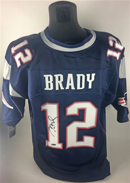 Tom Brady Signed New England Patriots Jersey (Tri Star)