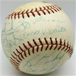 1961 NY Yankees Team Signed OAL Baseball w/ No Clubhouse & 28 Signatures! (JSA)