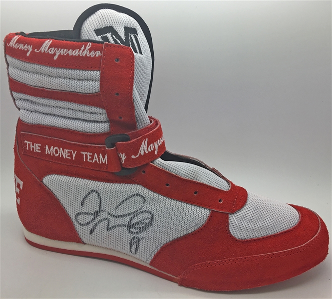 Floyd Mayweather Jr. RARE Signed Personal Model TMT Boxing Shoe (Beckett/BAS Guaranteed)