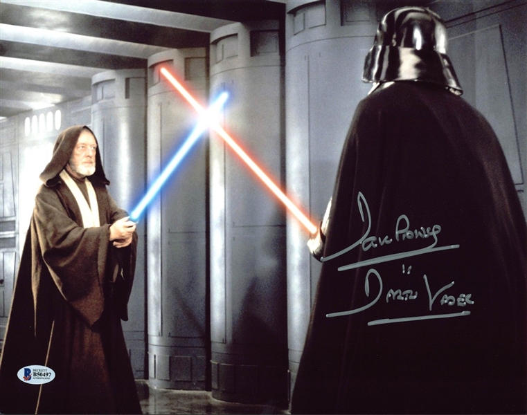Darth Vader: David Prowse Signed 11" x 14" Color Photo (BAS/Beckett)