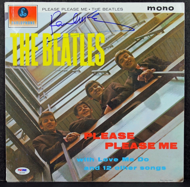 The Beatles: Paul McCartney Signed Please Please Me Record Album (PSA/DNA)