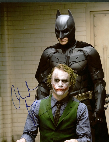 Christian Bale Signed 11" x 14" Batman Photograph (Beckett/BAS Guaranteed)