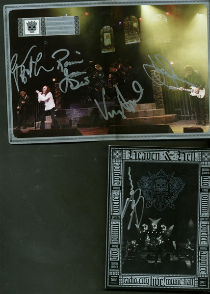 Black Sabbath Group Signed Heaven & Hell DV/ DVD Cover (Beckett/BAS Guaranteed)