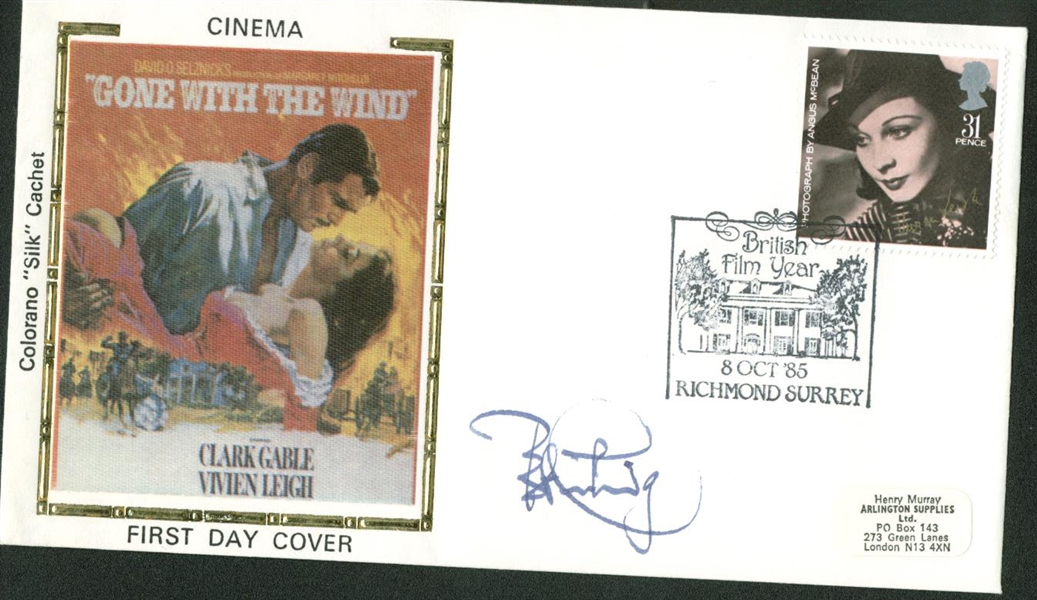 Star Wars: Peter Cushing Vintage Signed First Day Cover (Beckett/BAS Guaranteed)