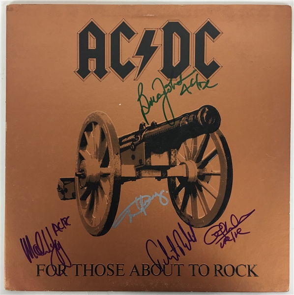 AC/DC Group Signed "For Those About To Rock" Album(Beckett/BAS Guaranteed)