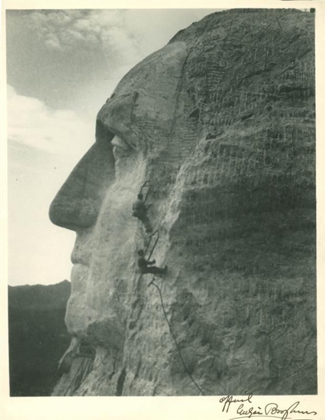 Mt. Rushmore: Gutzon Borglum Signed & Inscribed 8" x 10.5" Photo (PSA/DNA)