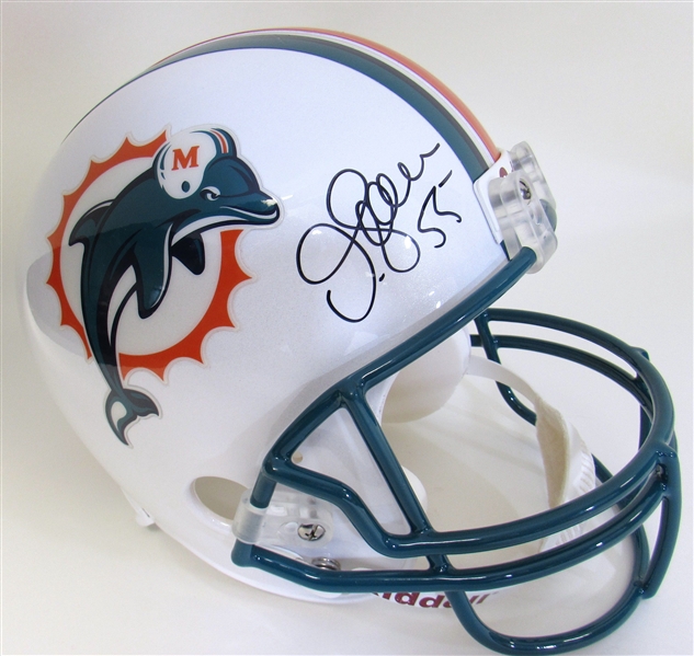 Junior Seau Signed Miami Dolphins Full Size Helmet (Beckett)