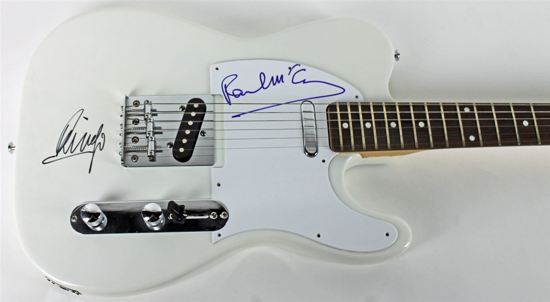 The Beatles: Paul McCartney & Ringo Starr Dual Signed Telecaster-Style Electric Guitar (PSA/DNA)