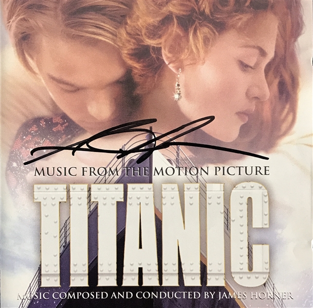 James Horner RARE Signed "Titanic" CD Soundtrack Booklet with Photo Proof (TPA Guaranteed)