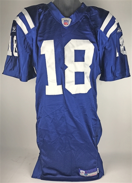 2005 Peyton Manning Game Worn Indianapolis Colts Home Jersey (MEARS)
