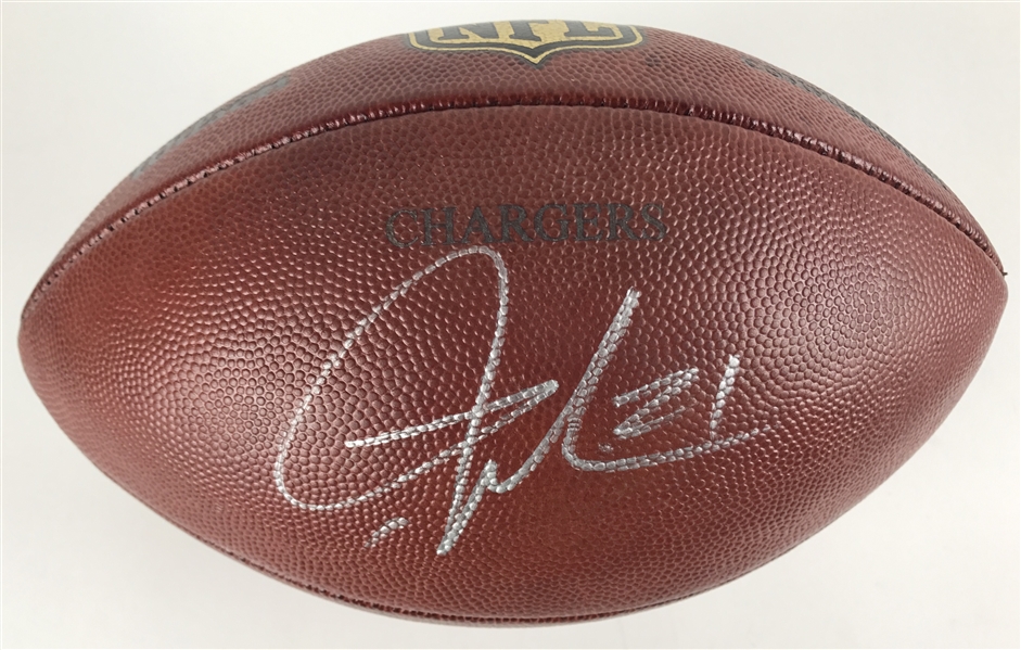 LaDainian Tomlinson Signed Game Used Chargers NFL Football from 9/7/08 Game vs. Carolina (Beckett/BAS)