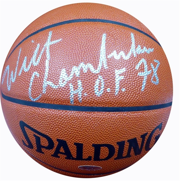 Wilt Chamberlain Near-Mint Signed Official NBA Basketball w/ "HOF 78" Inscription! (TriStar)