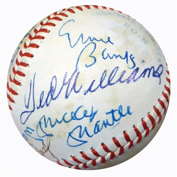 Incredible 400 & 500 Home Run Club Multi-Signed ONL (Feeney) Baseball w/ 16 Signatures! (BAS/Beckett)